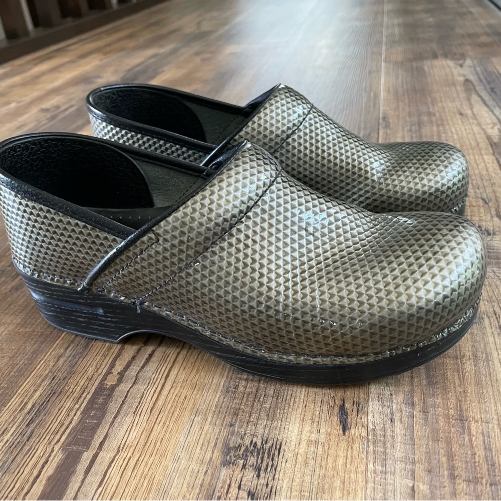 Dansko Green Slip-On Clogs